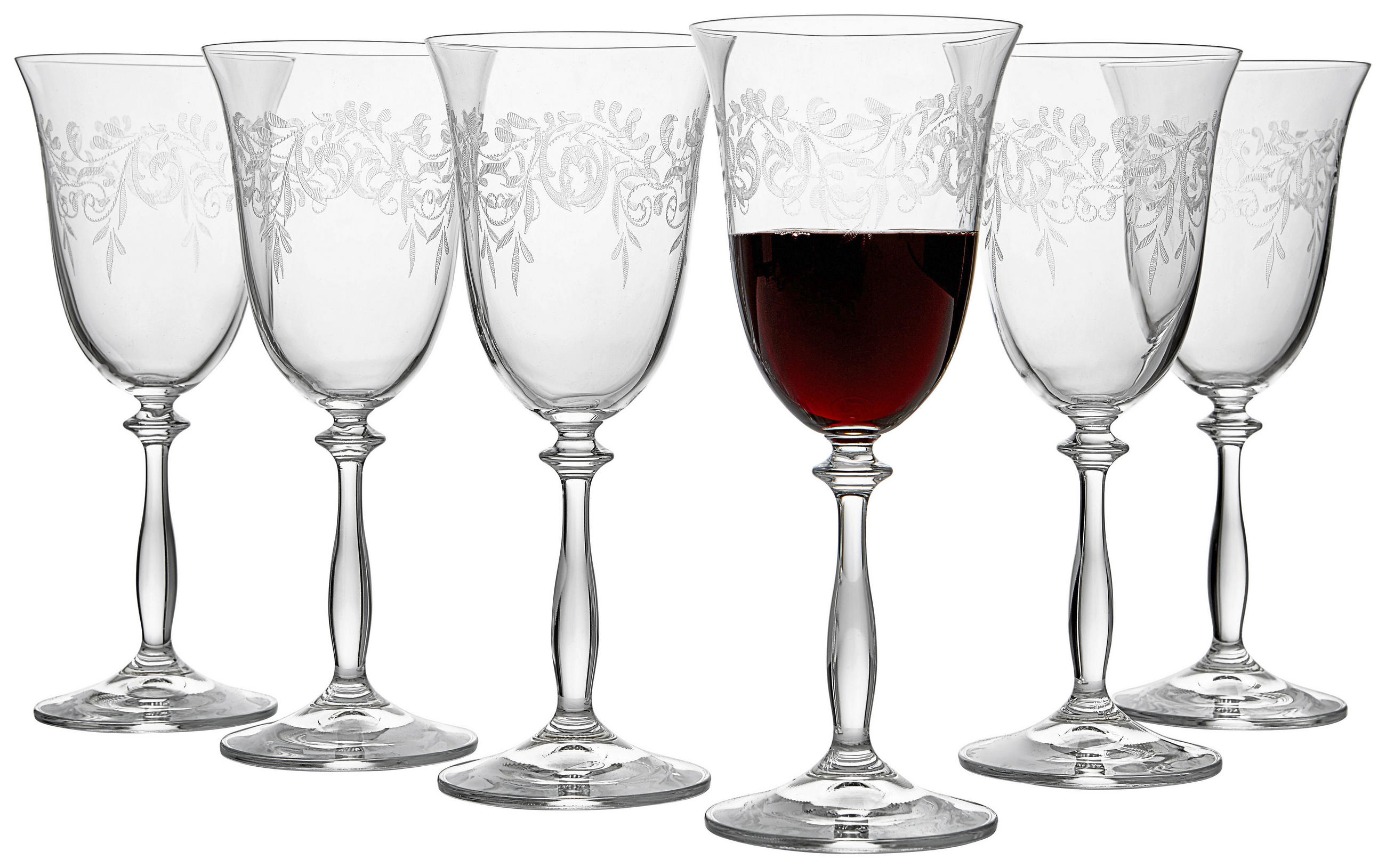 ROTWEINGLAS-SET  6-teilig  - Klar, Trend, Glas (0,35l) - Novel