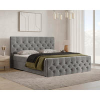 BOXBETT 140/200 cm  in Anthrazit  - Anthrazit/Schwarz, MODERN, Holz/Kunststoff (140/200cm) - MID.YOU