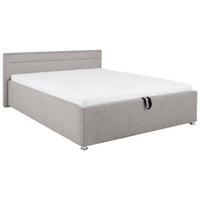 TAPECIRANI KREVET   160/200 cm   svijetlo siva  - svijetlo siva, Moderno, drvo/metal (160/200cm) - MID.YOU