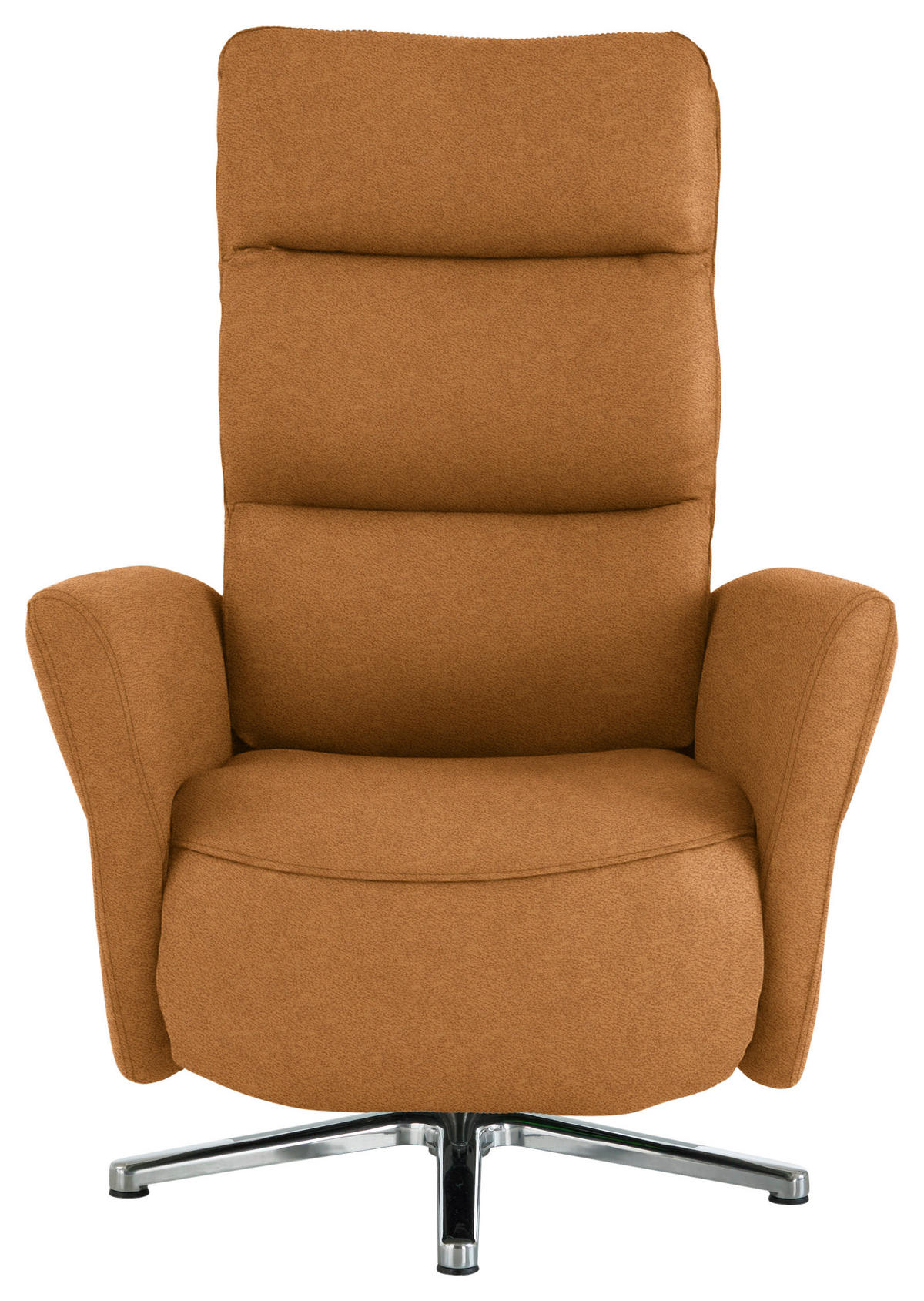 RELAXSESSEL Textil Cognac  - Chromfarben/Cognac, Design, Textil/Metall (78/113/83cm) - Beldomo Speed