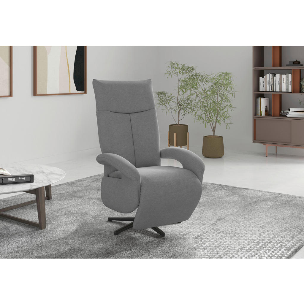 Sit & More RELAXAČNÉ KRESLO, textil, sivá