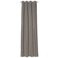 ZÁVES S OČKAMI, nepriehľadné, 140/250 cm - hnedá, Design, textil (140/250cm) - Joop!
