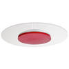 LED-DECKENLEUCHTE Zaniah 42/42/4,5 cm   - Rot, KONVENTIONELL, Kunststoff/Metall (42/42/4,5cm)