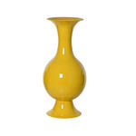 VASE 77 cm  - Gelb, Trend, Metall (39/77cm) - Ambia Home