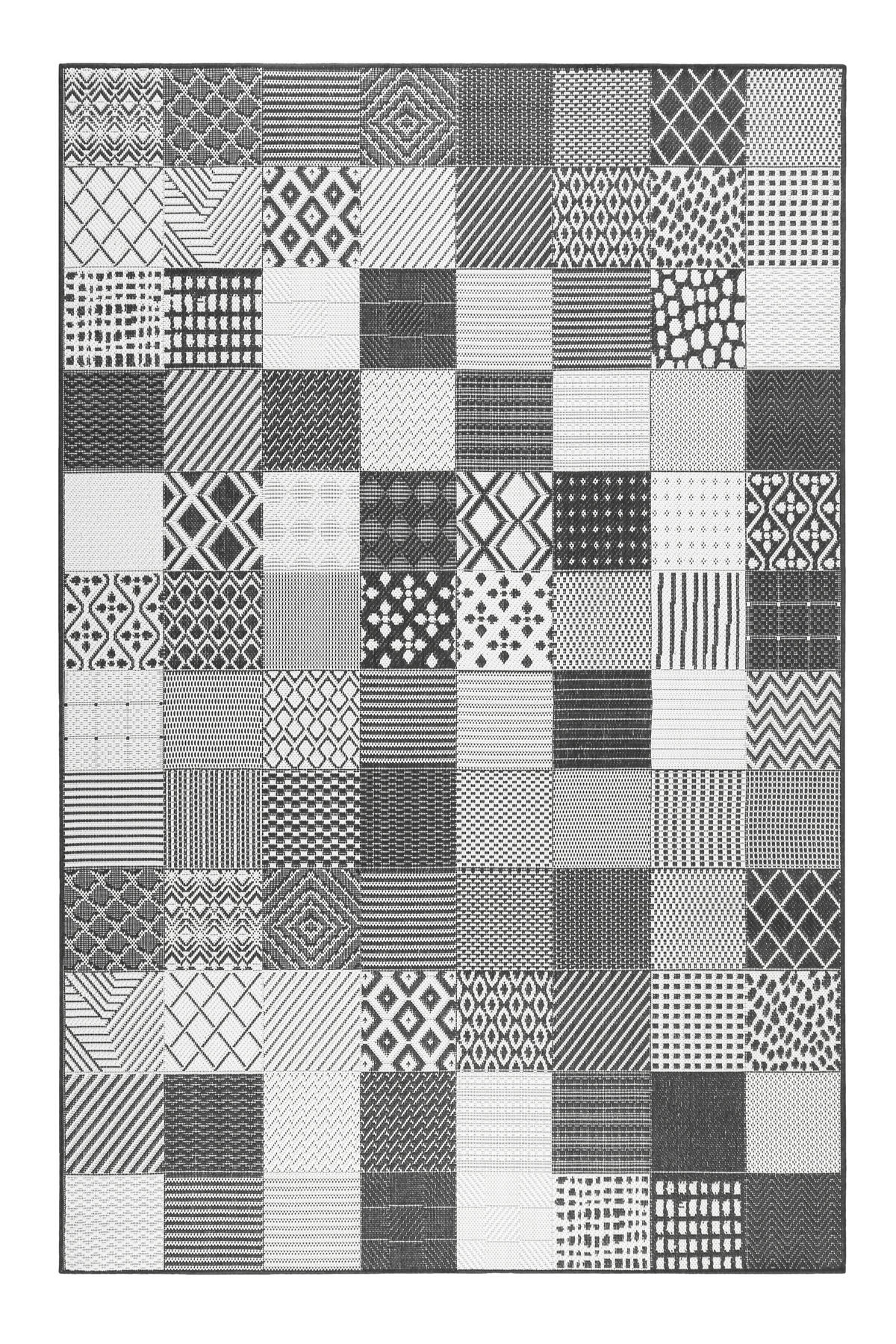 OUTDOORTEPPICH 200/290 cm Esprit Schwarz, Weiß  - Schwarz/Weiß, KONVENTIONELL, Textil (200/290cm) - Esprit