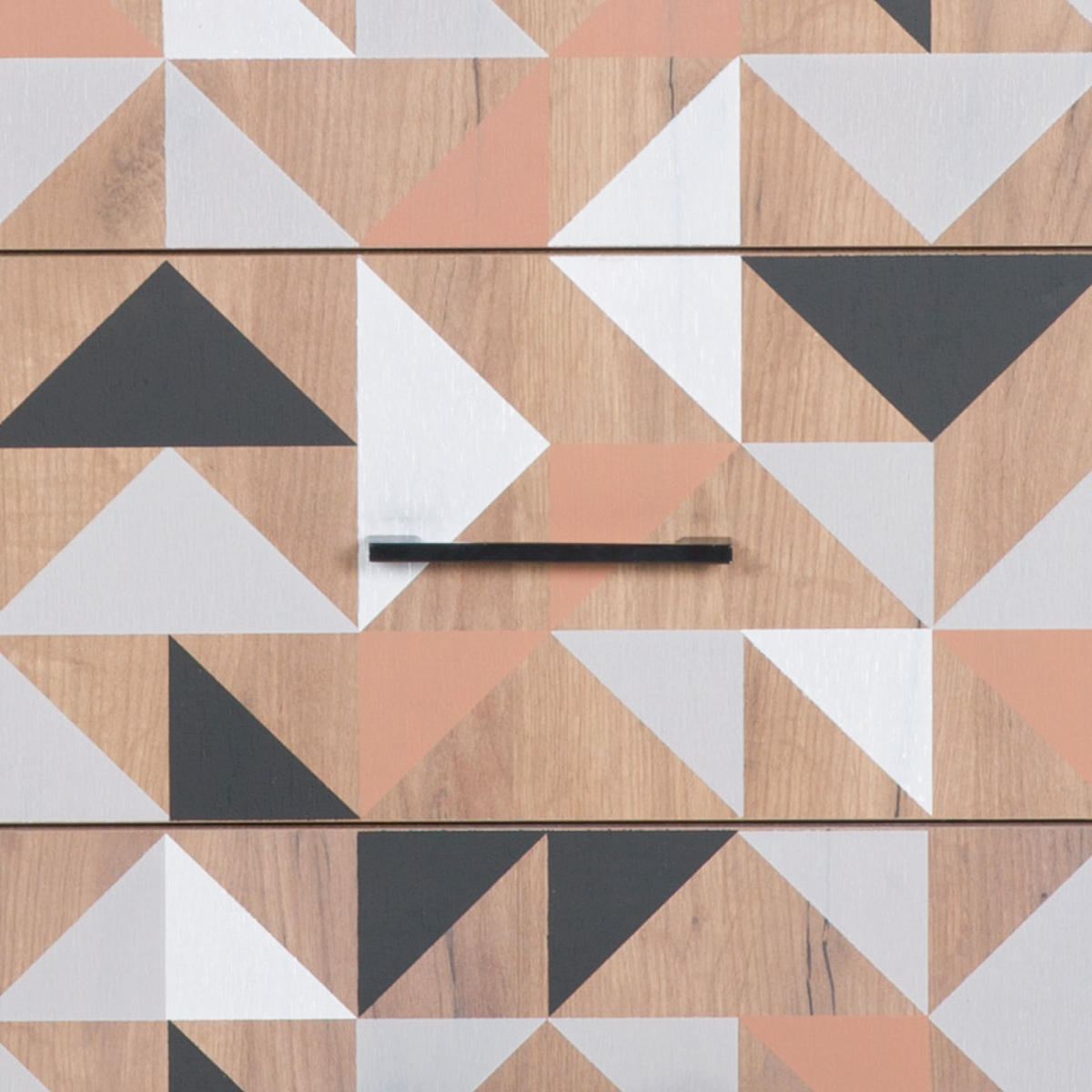 KOMODA, temno rjava  - črna/temno rjava, Konvencionalno, kovina/leseni material (100/105.2/45cm) - MID.YOU