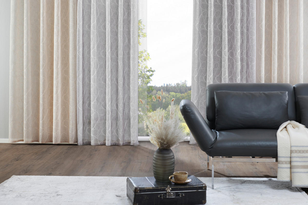 KÉSZFÜGGÖNY áttetsző  - szürke, Lifestyle, műanyag (140/245cm) - Esposa