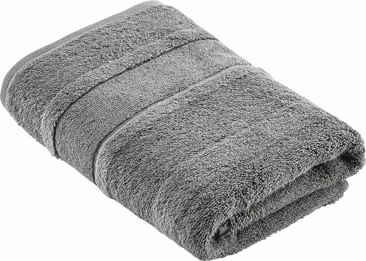 HANDTUCH Noblesse² Uni Graphitfarben  - Graphitfarben, Basics, Textil (50/100cm) - Cawoe