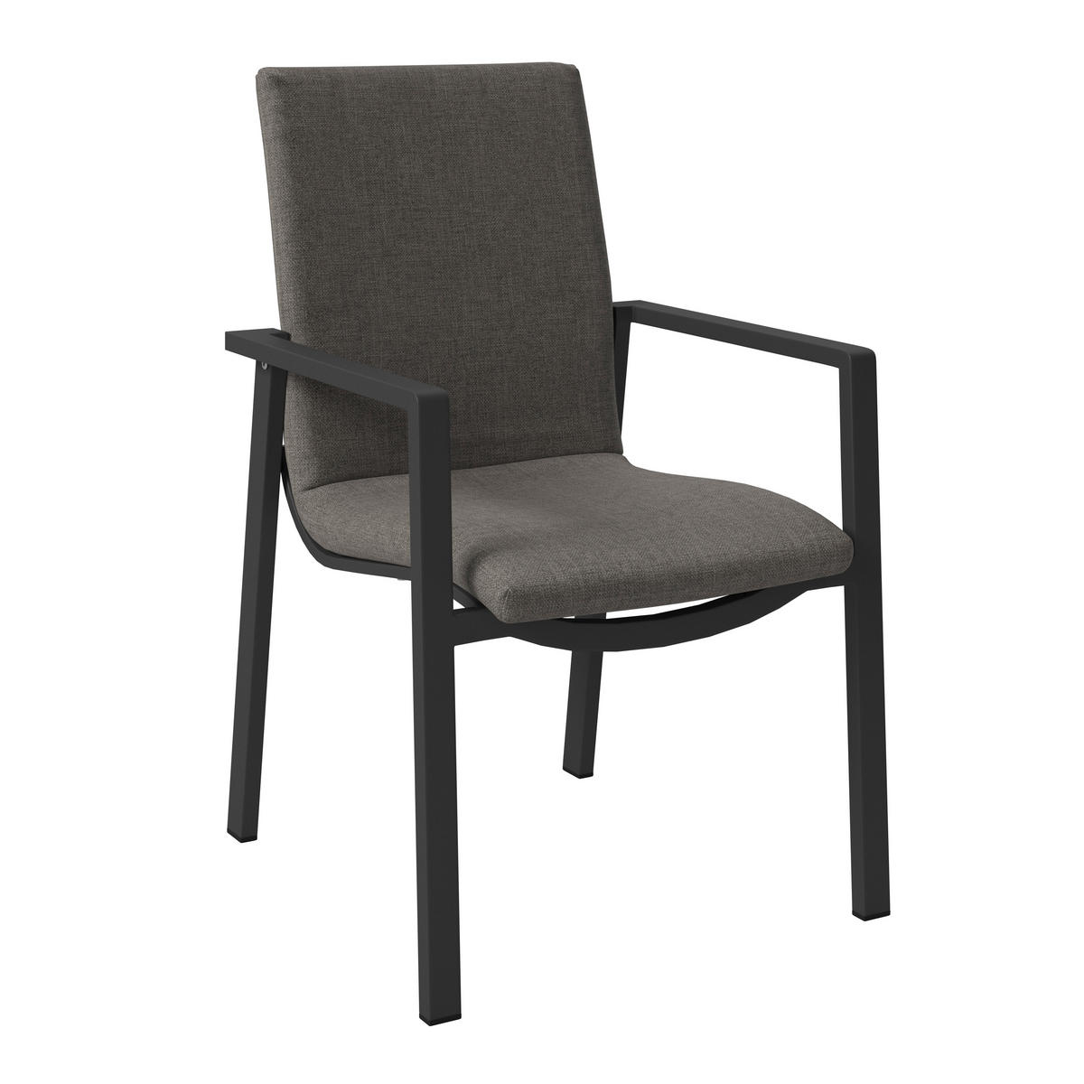 GARTENSESSEL - Anthrazit/Graubraun, Design, Textil/Metall (57/91/64cm) - Amatio