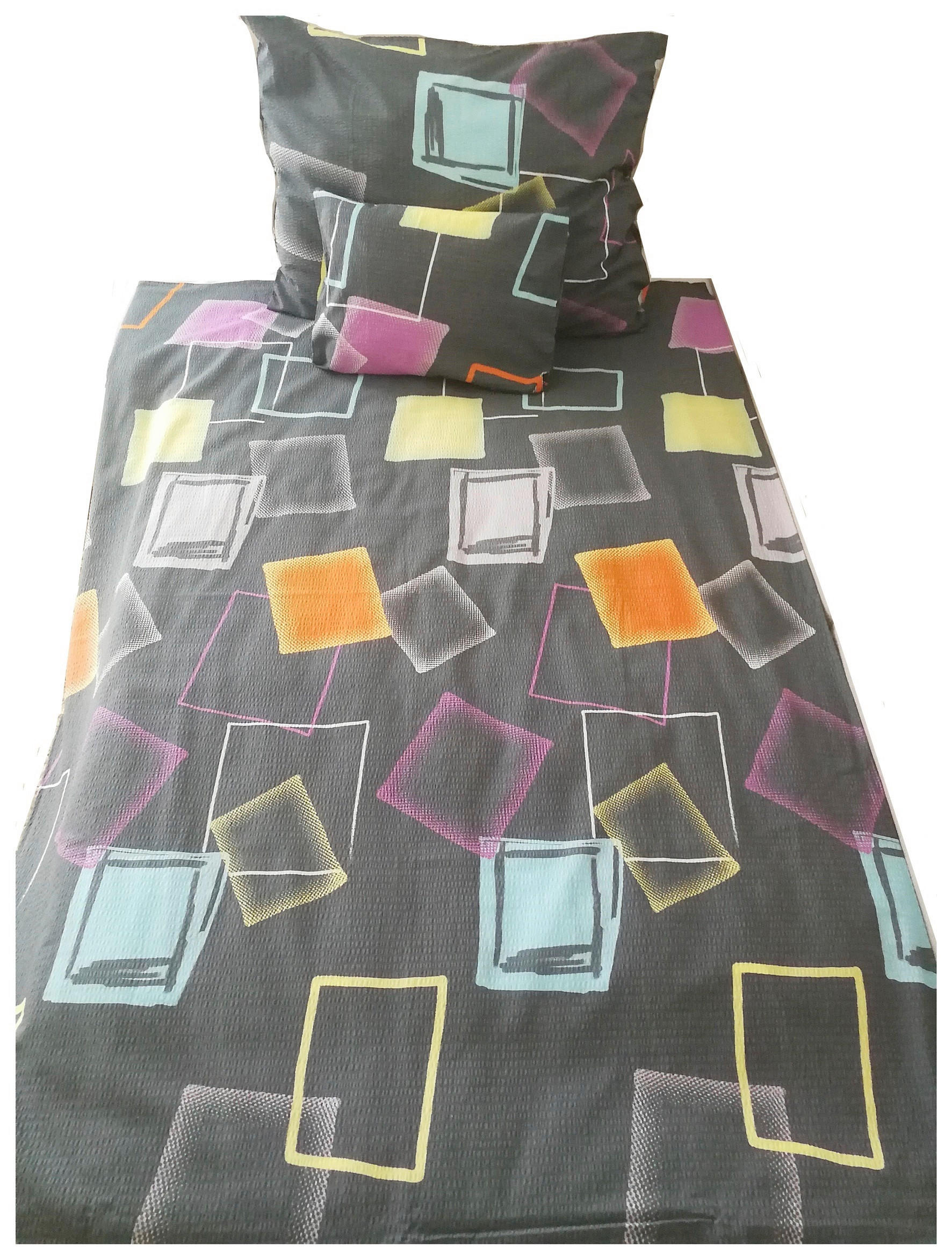 ÁGYNEMŰHUZAT-GARNITÚRA  - színes, Basics, textil (140/200cm)