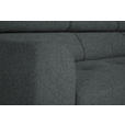 ECKSOFA in Chenille Grau  280/205 cm  - Schwarz/Grau, Design, Textil/Metall (280/205cm) - Xora