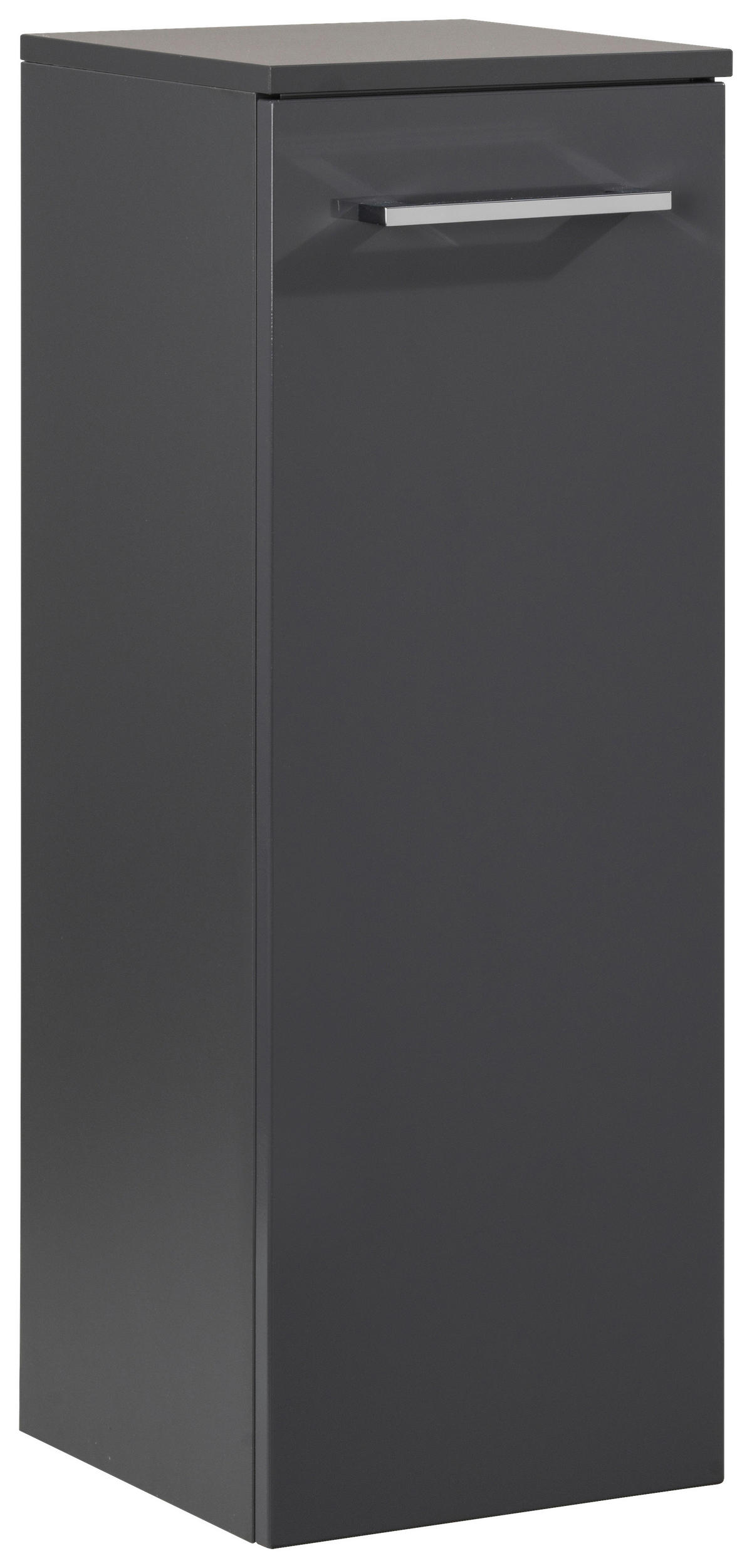 UNTERSCHRANK 30,5/81/32 cm   - Anthrazit/Silberfarben, MODERN, Glas/Holzwerkstoff (30,5/81/32cm) - Voleo