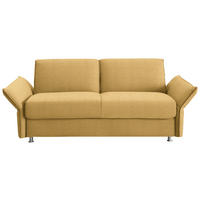 SCHLAFSOFA  in Flachgewebe Gelb  - Chromfarben/Gelb, Design, Textil/Metall (194-234/88/101cm) - Bali