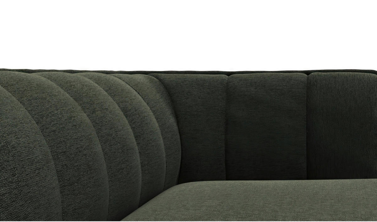 CloseUp von Livetastic ECKSOFA Waldgrün Chenille, Webstoff, Flachgewebe.
