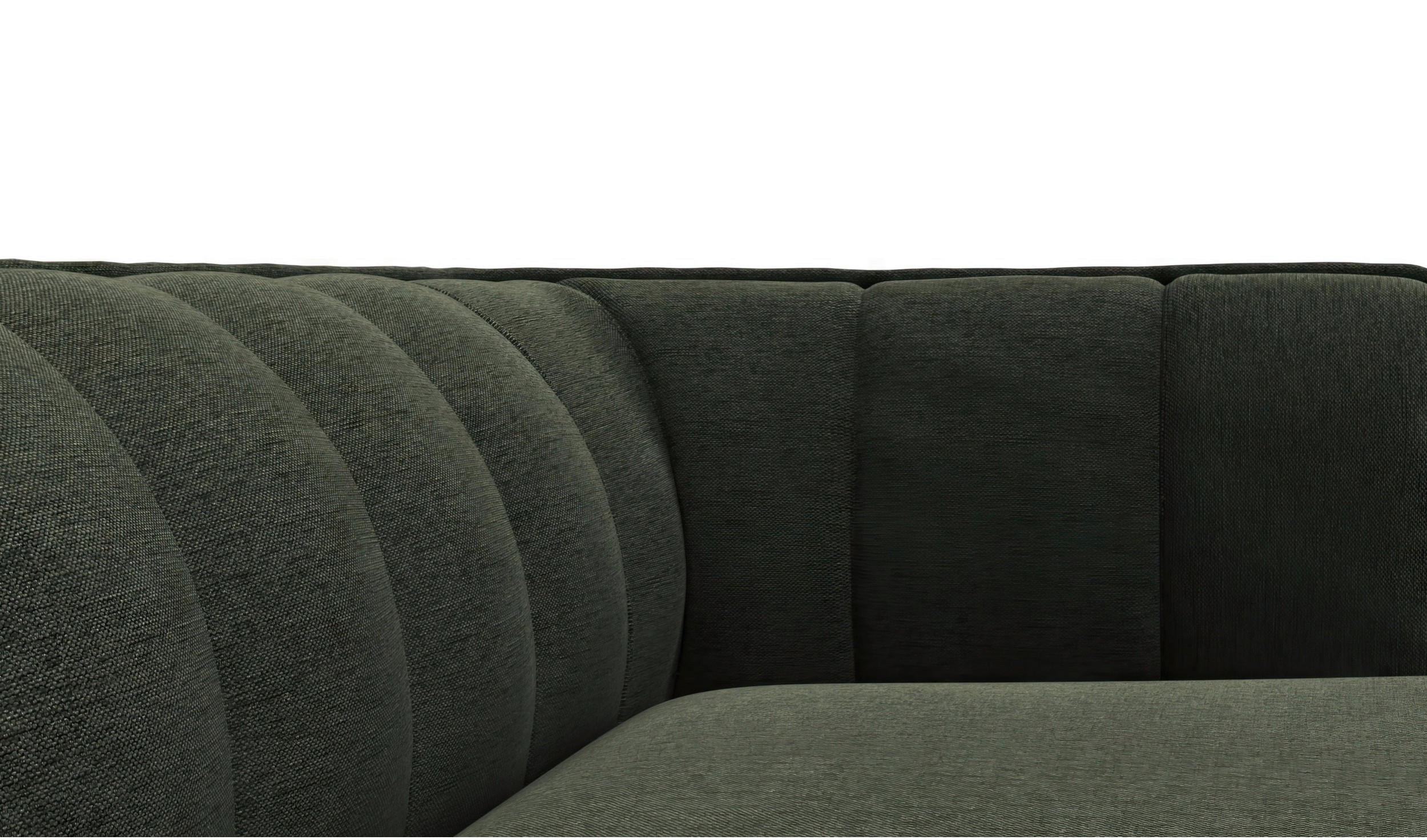 Thumbnail - Livetastic Ecksofa, Waldgrün, Textil, Eiche, vollmassiv, 2,5-Sitzer, Ottomane rechts, L-Form, 211x149 cm, Made in EU, Re...