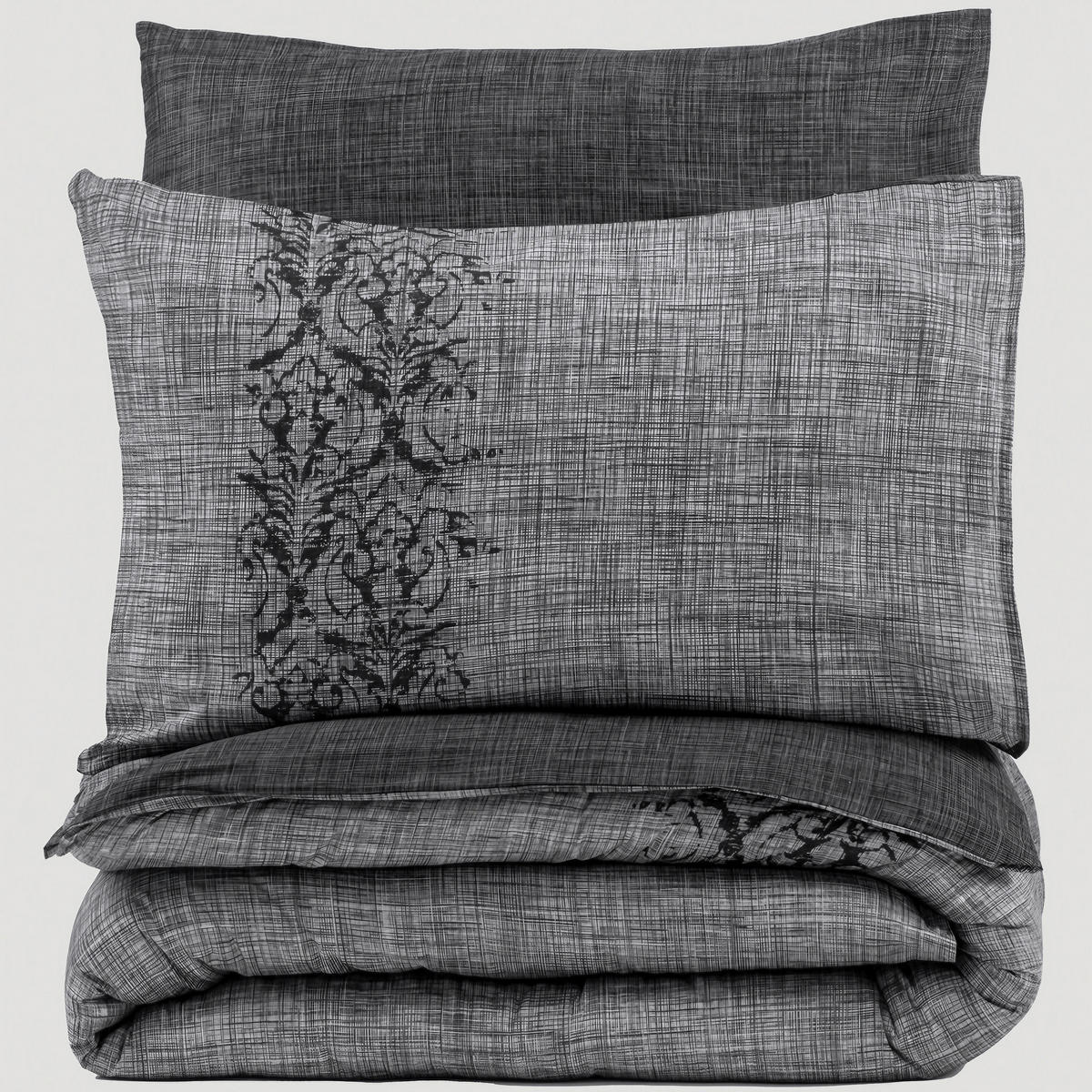 BETTWÄSCHE 155/220 cm  - Grau, Basics, Textil (155/220cm)