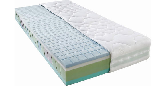 KALTSCHAUMMATRATZE 90/190 cm Höhe ca. 22 cm  - Creme, Basics, Textil (90/190cm) - Novel