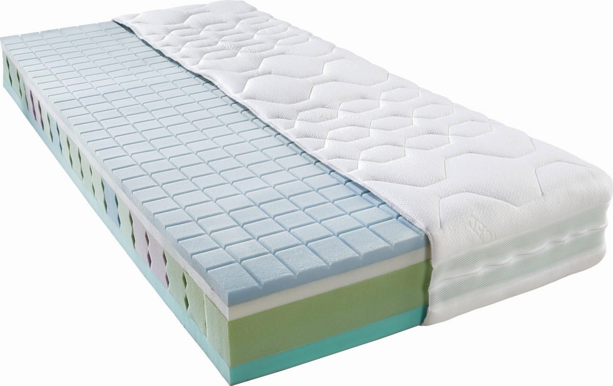 KALTSCHAUMMATRATZE 80/200 cm Höhe ca. 22 cm  - Creme, Basics, Textil (80/200cm) - Novel