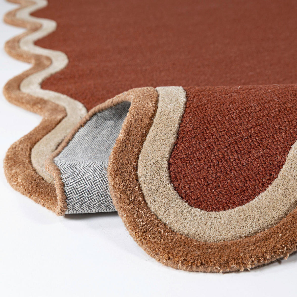 WOLLTEPPICH 120/170 cm Rivo Wool Terracotta rechteckig  - Terracotta, Basics, Textil (120/170cm) - Flair Rugs