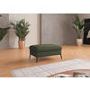 HOCKER Flachgewebe Olivgrün  - Creme/Schwarz, KONVENTIONELL, Textil/Metall (104/47/69cm) - Sit & More