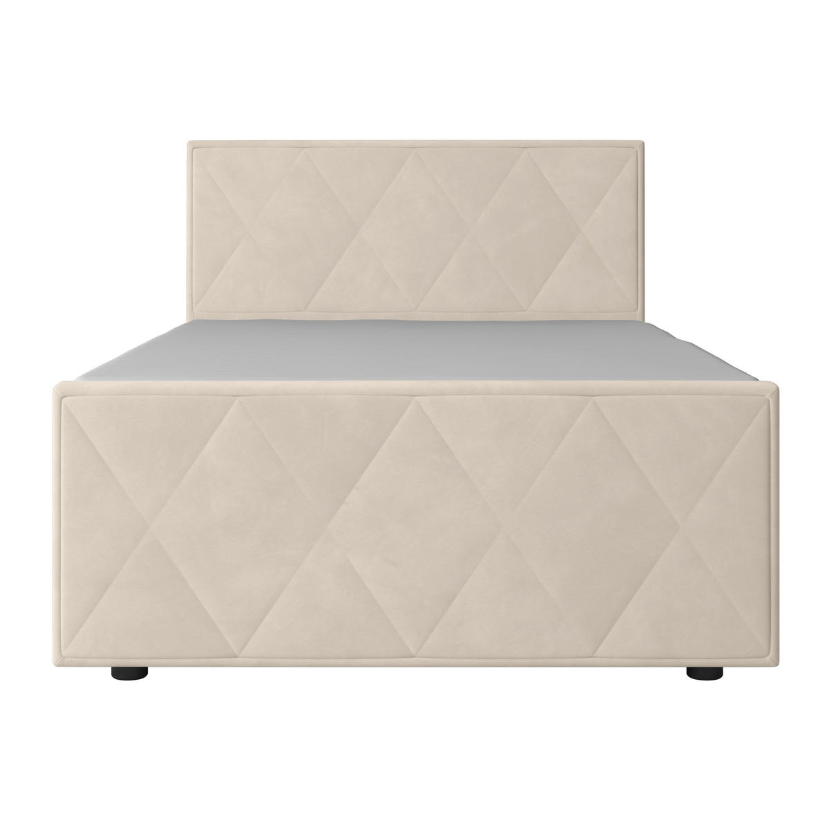 BOXSPRINGBETT 140/200 cm  in Weiss  - Weiss, Modern, Holz/Kunststoff (140/200cm) - MID.YOU