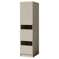 MEHRZWECKSCHRANK 50/200/68 cm  in Kaschmir  - Kaschmir/Schwarz, Design, Holzwerkstoff/Metall (50/200/68cm) - Milino