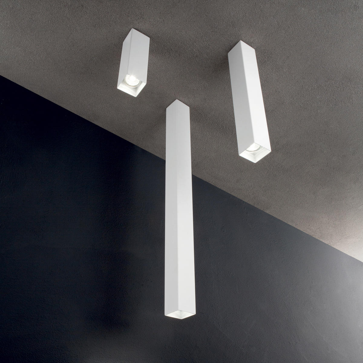 LED-DECKENLEUCHTE Sky 6/40/6 cm   - Weiß, KONVENTIONELL, Metall (6/40/6cm) - Ideal Lux
