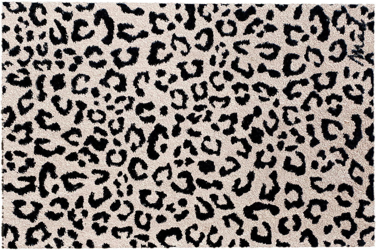FUßMATTE  50/75 cm  Schwarz, Beige  - Beige/Schwarz, Trend, Kunststoff (50/75cm) - madaboutmats