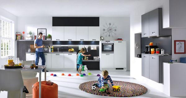 KUHINJA - bijela, Lifestyle, drvni materijal - Moderano