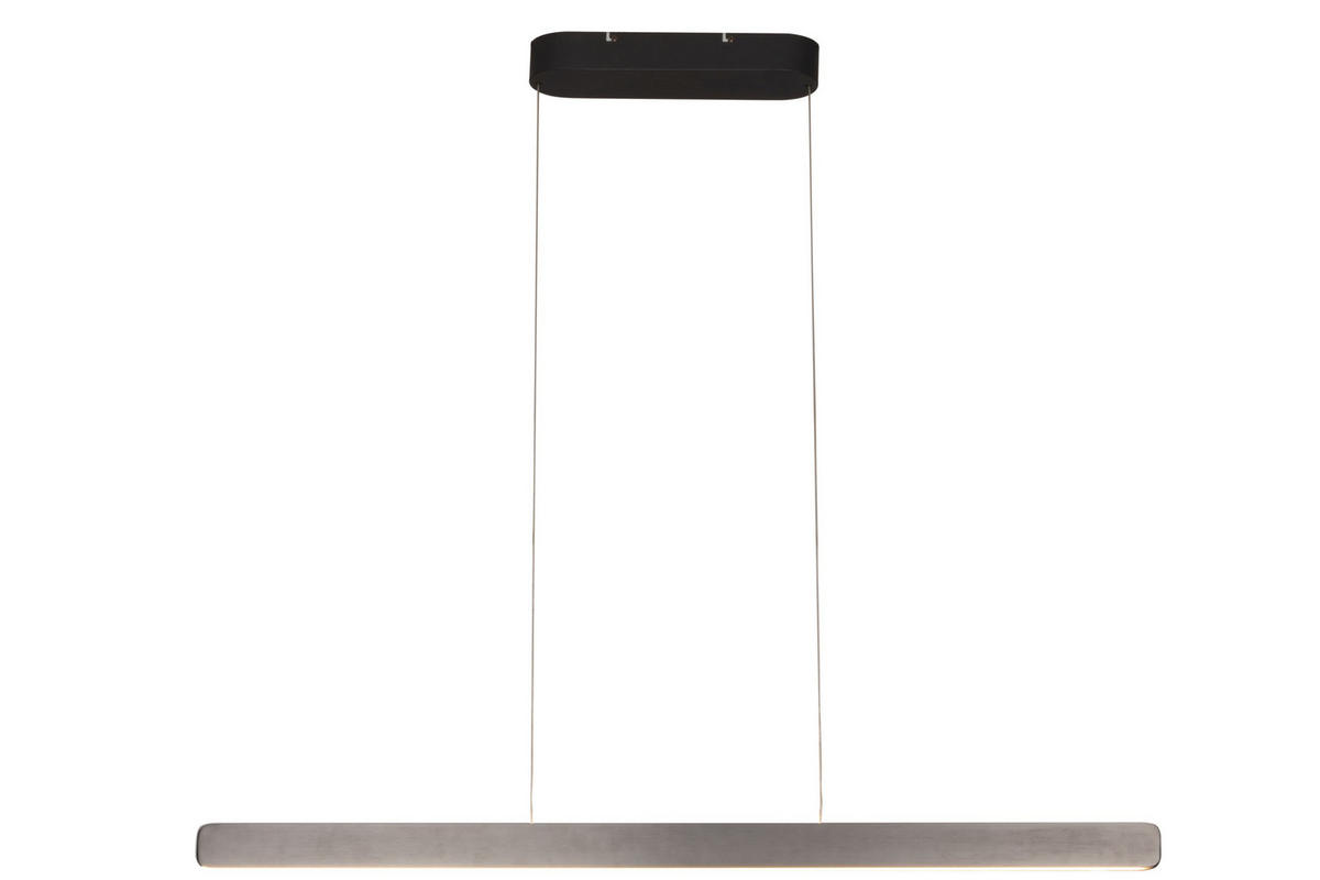 ZÁVĚSNÉ LED SVÍTIDLO, 110/9/60-180 cm  - černá/antracitová, Basics, kov/plast (110/9/60-180cm) - Novel