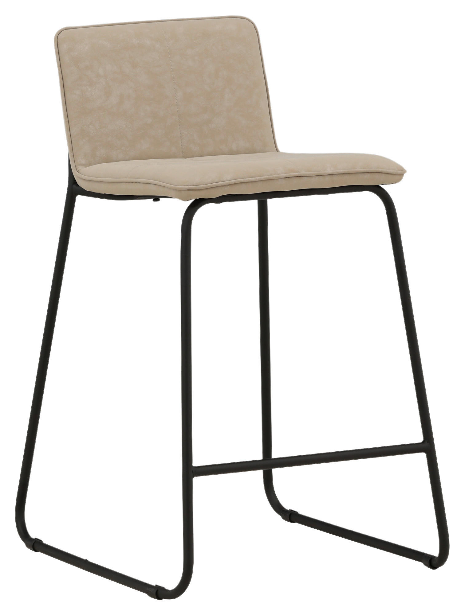BARHOCKER-SET Schwarz, Beige Stahl  - Beige/Schwarz, Design, Textil/Metall (41/84/50cm) - Livetastic