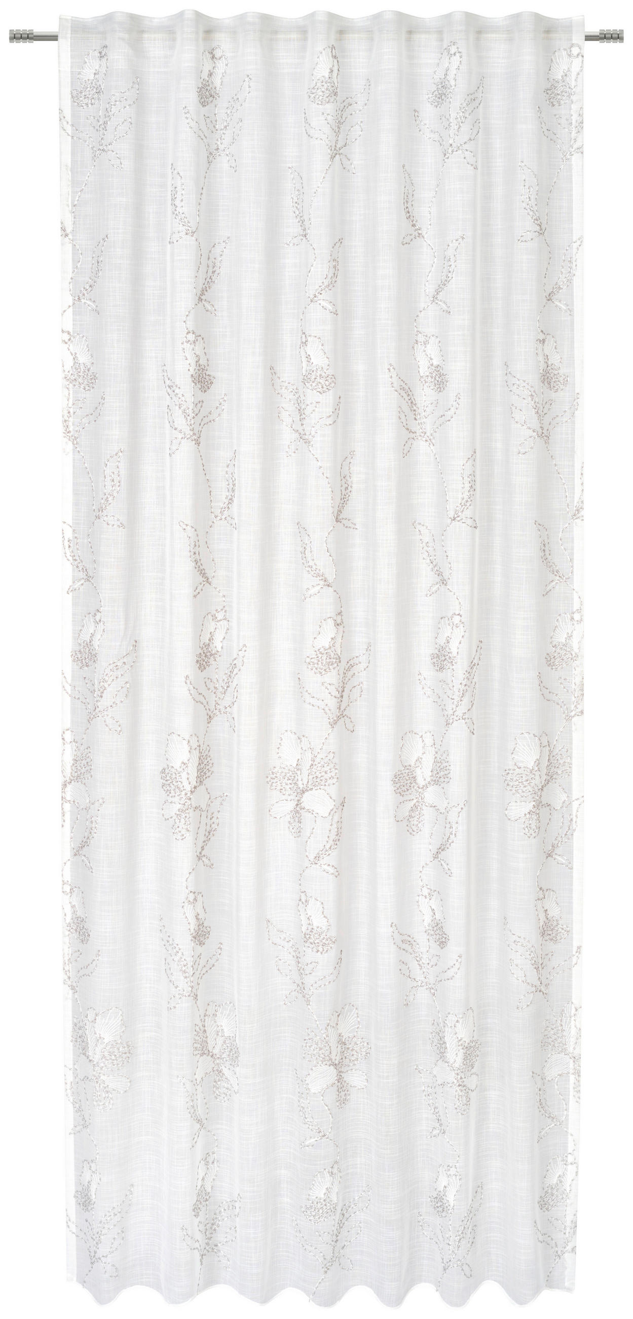 FERTIGVORHANG transparent  - Creme, KONVENTIONELL, Textil (140/245cm) - Esposa