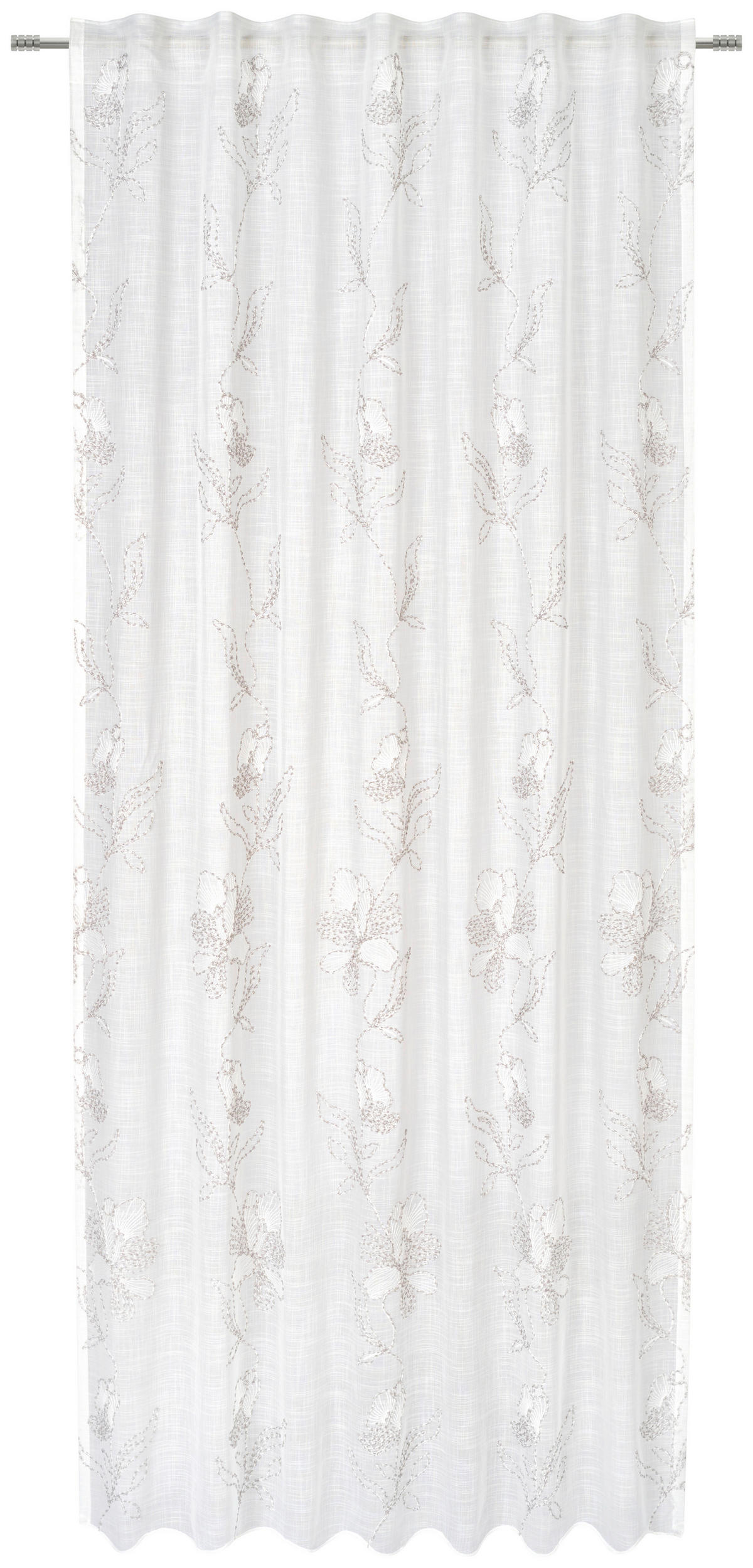 FERTIGVORHANG transparent  - Creme, KONVENTIONELL, Textil (140/245cm) - Esposa