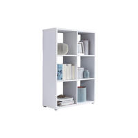 STOJACÍ REGÁL, bílá, 72/108,5/33 cm - bílá/barvy stříbra, Moderní, kompozitní dřevo/plast (72/108,5/33cm) - MID.YOU