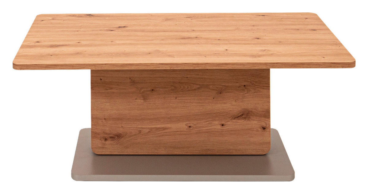 COUCHTISCH 110/63/46 cm rechteckig Eichefarben  - Eichefarben/Grau, KONVENTIONELL, Holzwerkstoff (110/63/46cm) - Venda