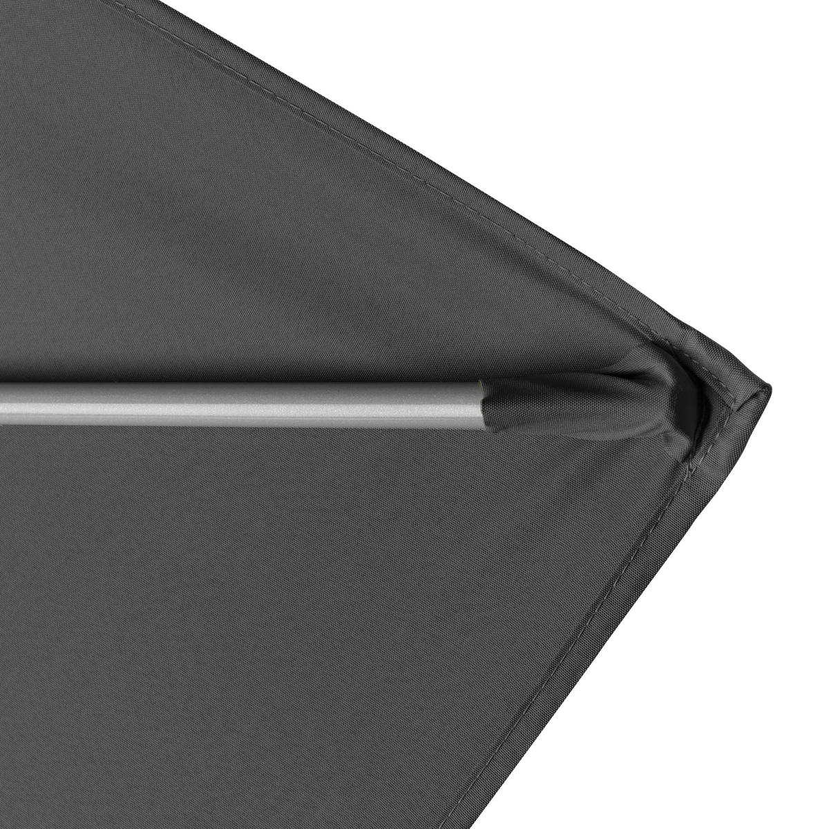 SONNENSCHIRM 300x200 cm Anthrazit  - Anthrazit/Silberfarben, Design, Textil/Metall (300/200cm) - Doppler