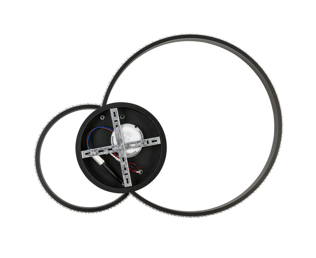 LED PLAFONJERA - crna, Osnovno, metal/plastika (70/50/13,5cm) - Ambiente