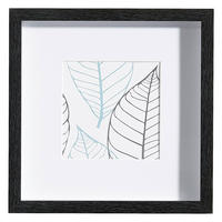 BILDERRAHMEN 23/23/3 cm  - Schwarz, Basics, Glas/Holz (23/23/3cm)