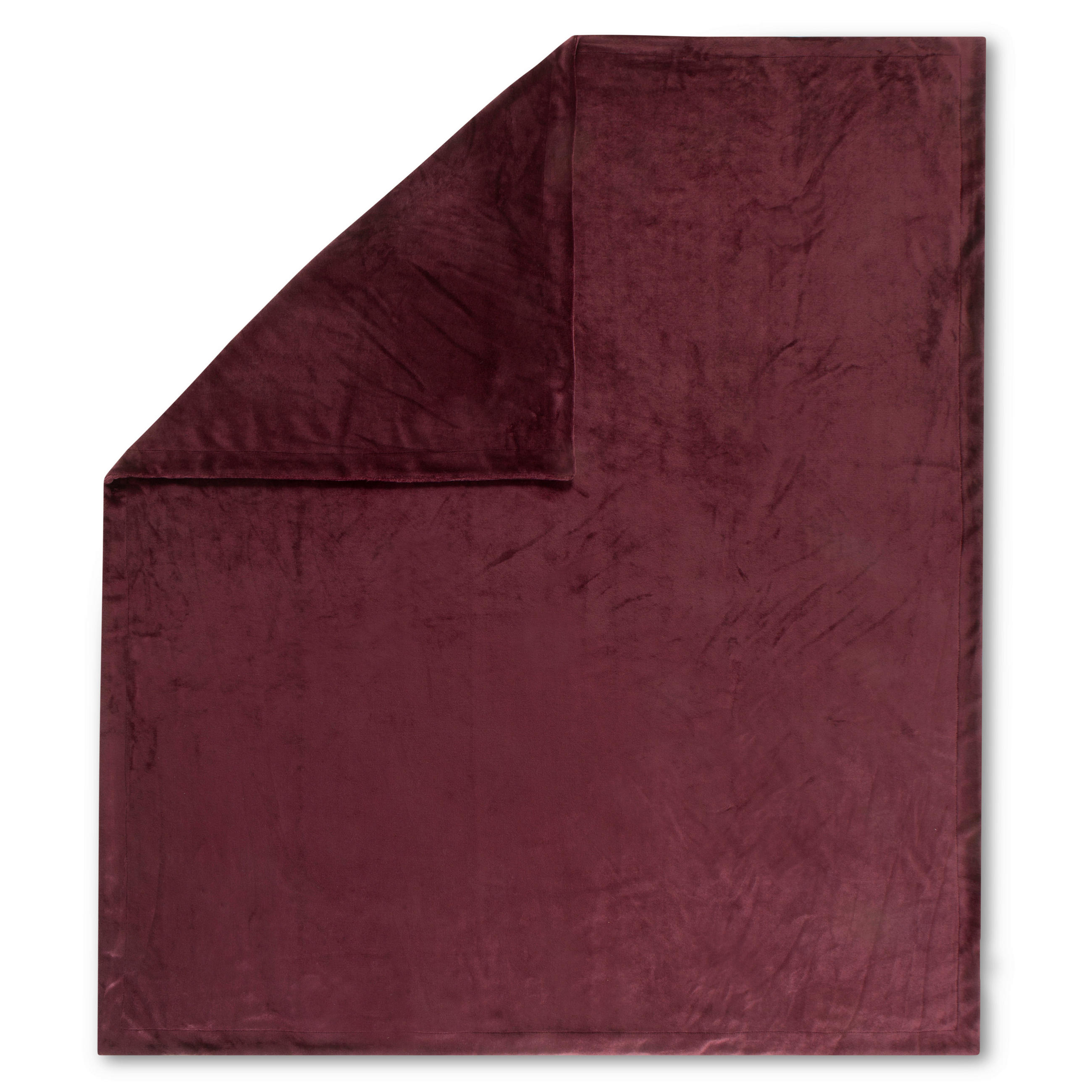 PLAID HIP 160/180 cm  - Bordeaux/Rot, Basics, Textil (160/180cm)