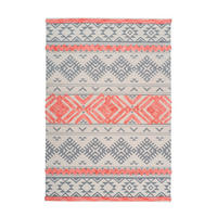 FLACHWEBETEPPICH 160/230 cm Koralle, Grau  - Koralle/Grau, Design, Textil (160/230cm) - Novel