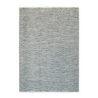 FLACHWEBETEPPICH Wohnzimmer 80/150 cm Aperitif 410 Grau Grau rechteckig  - Grau, KONVENTIONELL, Textil (80/150cm) - Kayoom