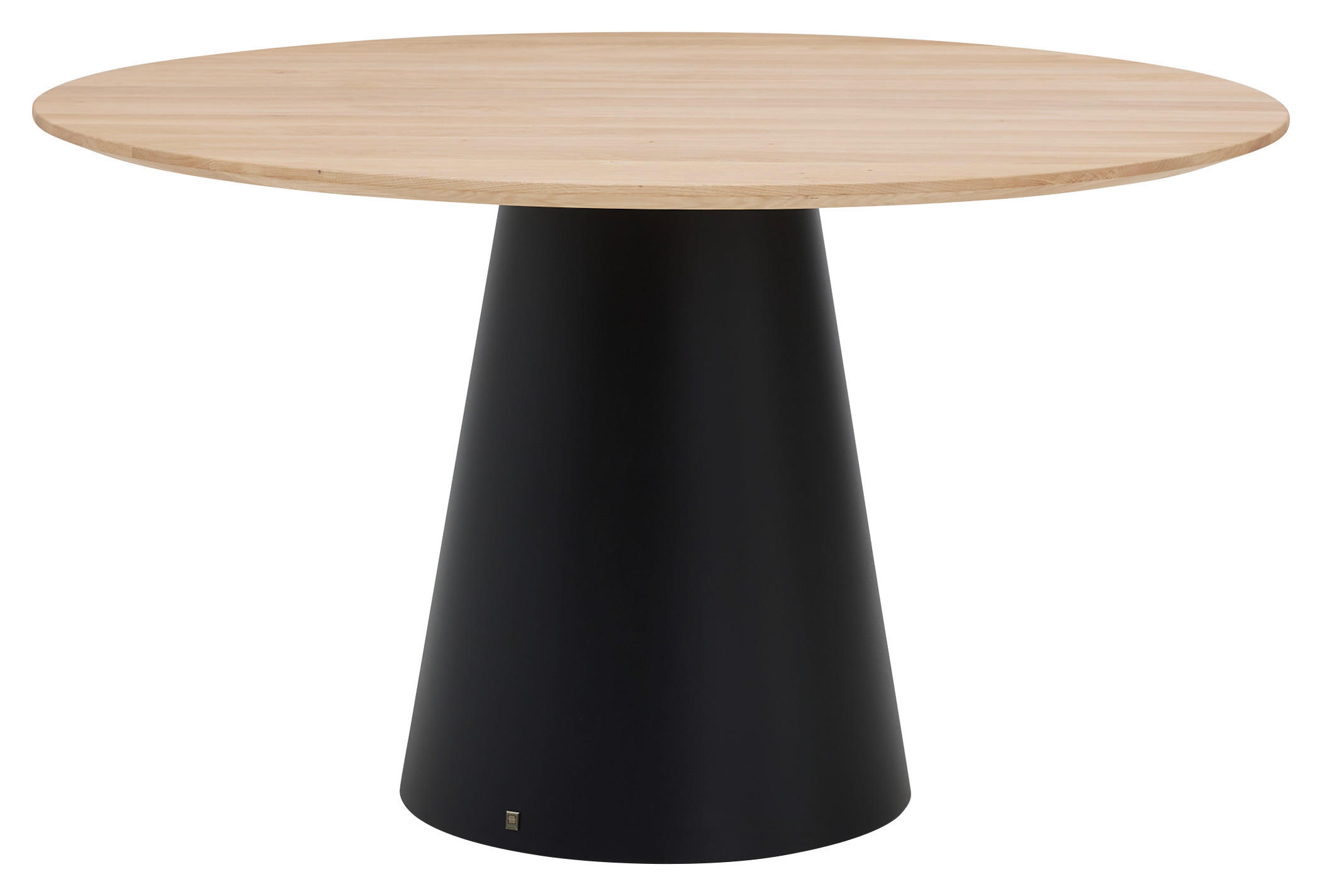 ESSTISCH in Holz 130/130/76 cm  - Eichefarben/Schwarz, Design, Holz/Metall (130/130/76cm) - Musterring