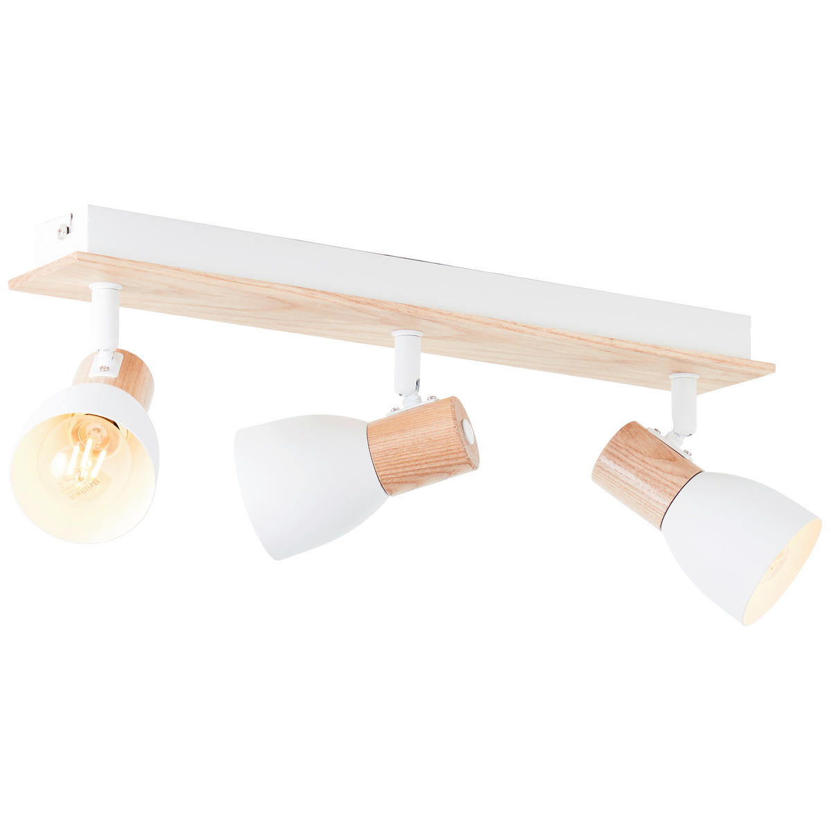 STRAHLER - Weiss/Naturfarben, Basics, Holz/Metall (42/7cm) - Brilliant