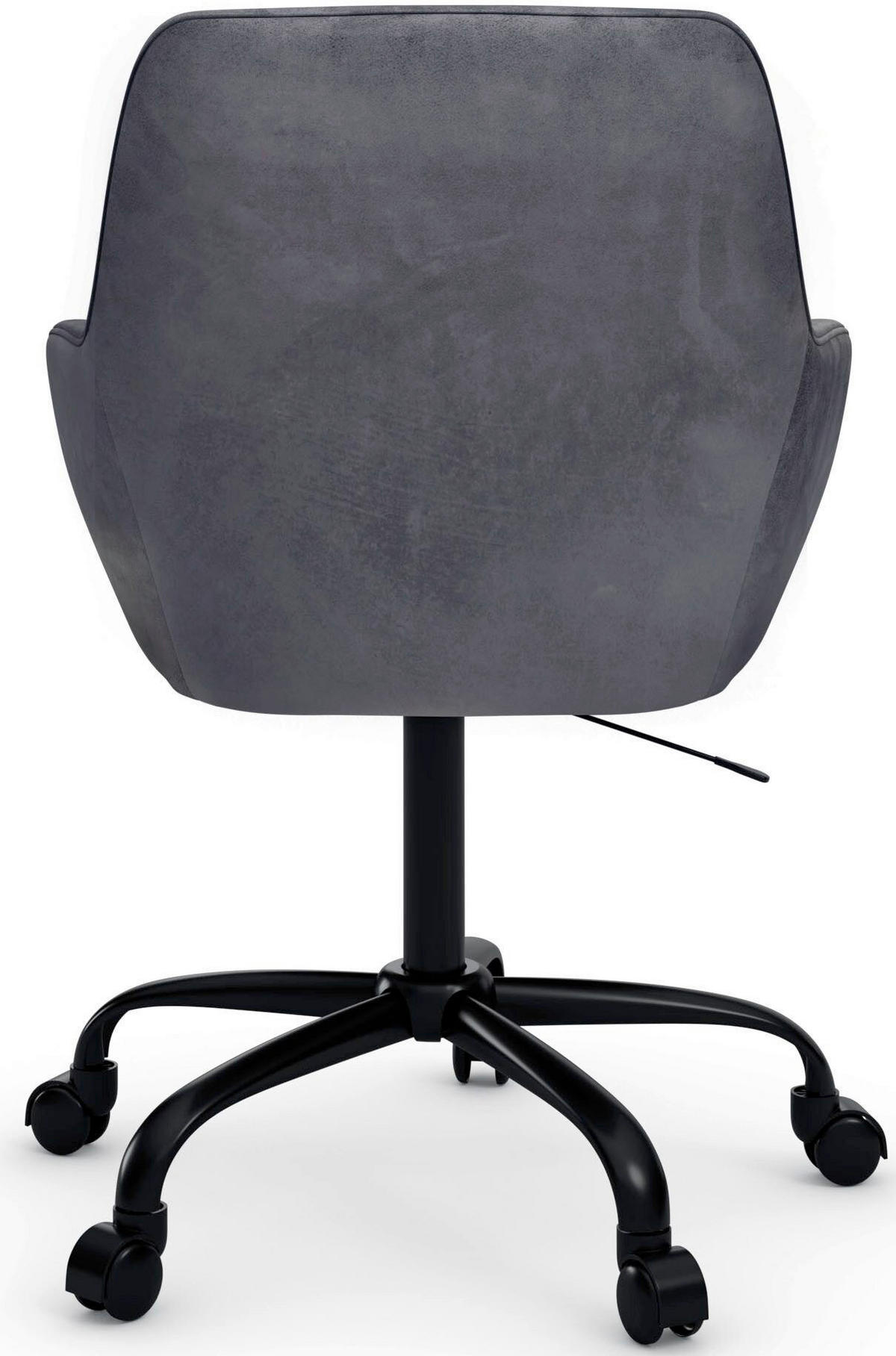 DREHSTUHL Velours Anthrazit  - Anthrazit/Schwarz, Design, Textil/Metall (58/78/54cm) - MID.YOU