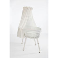 STUBENWAGEN-KOMPLETTSET Babybett Lounge Weiß Buche  Creme, Weiß  - Creme/Weiß, Basics, Holz/Textil (60/167/100cm) - Mionido