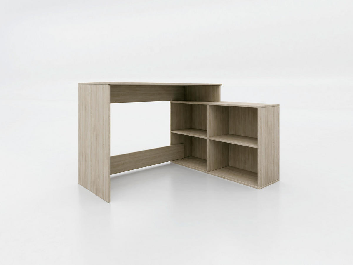Birou - stejar Sonoma, Basics, material pe bază de lemn (120/77/50cm) - Boxxx