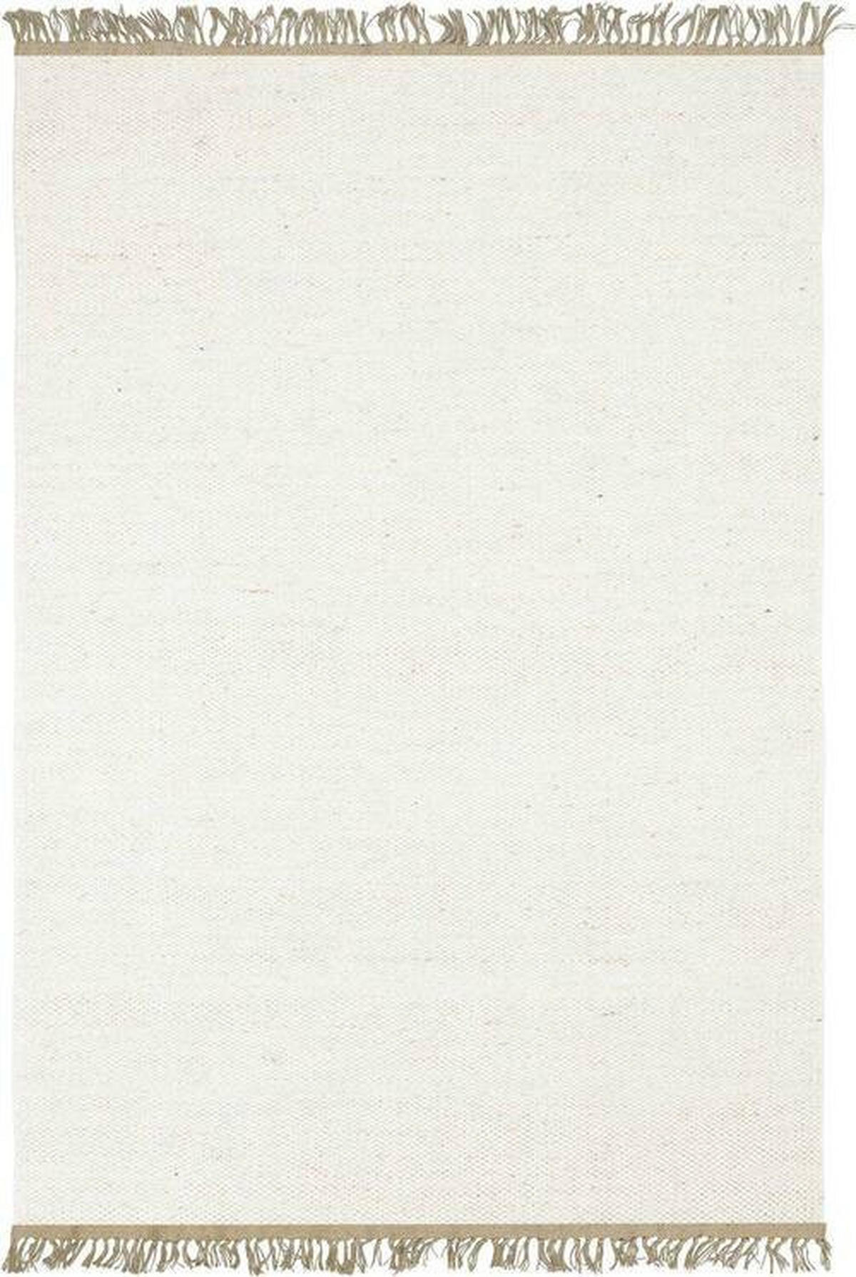 FLACHWEBETEPPICH 170/240 cm Weiß  - Weiß, Design, Textil (170/240cm) - Svanefors