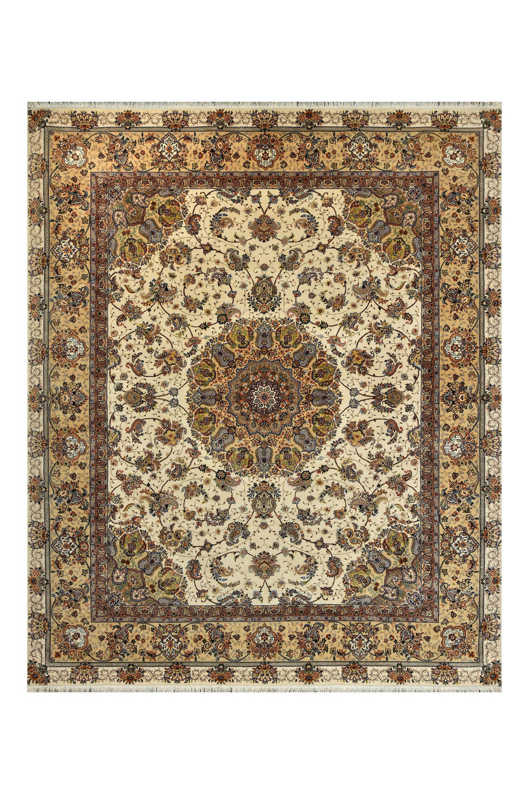 ORIENTTEPPICH 70/140 cm Tabriz Superior Creme, Beige  - Beige/Creme, LIFESTYLE, Textil (70/140cm) - Cazaris
