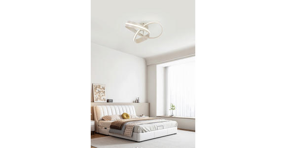 LED-DECKENLEUCHTE Orilo 52/22 cm  - Sandfarben, Design, Kunststoff/Metall (52/22cm) - Novel