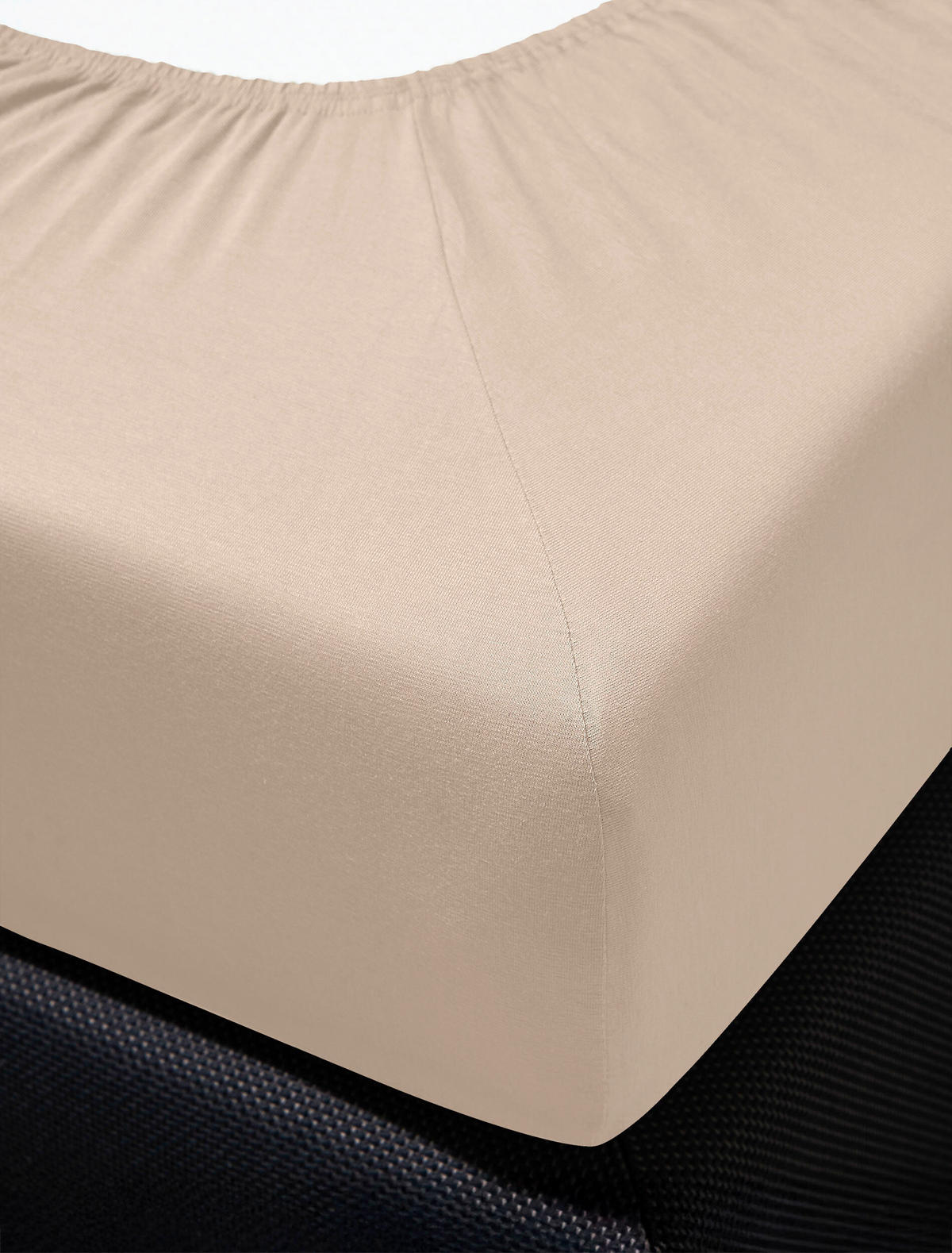 SPANNBETTTUCH Jersey  - Beige, Basics, Textil (180-200/200-220cm) - Irisette